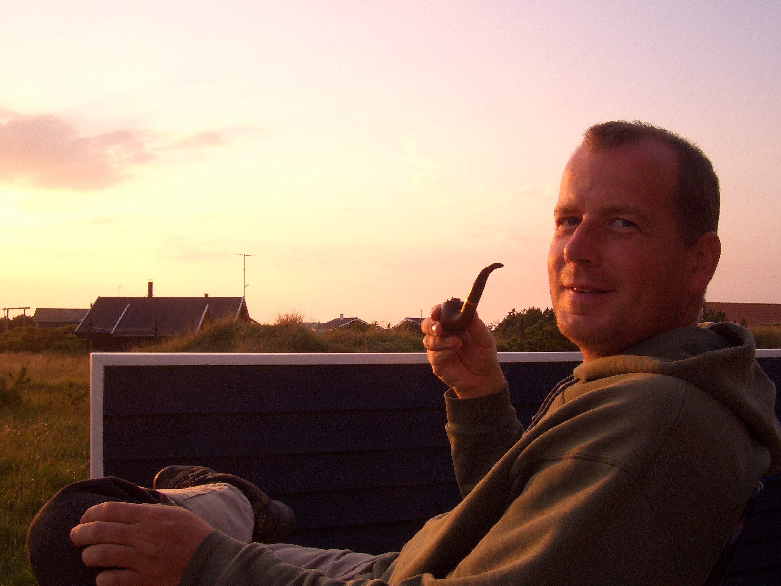 AP, Pfeife und Sunset